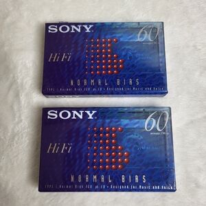 Sony HiFi 60 Normal Bias Cassette Tapes